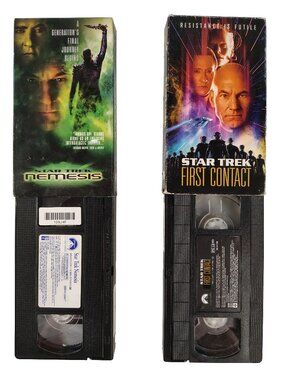 (1996-2002) Star Trek VHS Cassette Tape Double 2-Pack Set